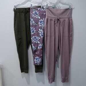 Joggers Pants Womens Leggings Activewear Athleisure Gym Bottoms Bundle Lot S